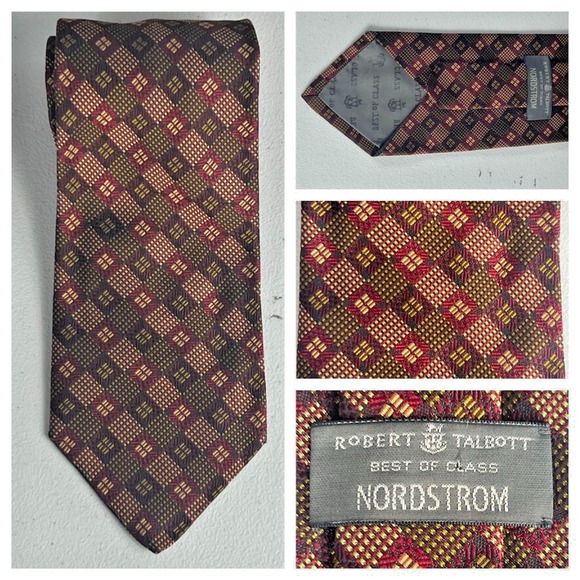 Robert Talbott Nordstrom Men's Textured Geometric Design Tie Best Of Class - Picture 1 of 9